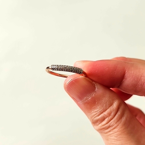 Monica Vinader Fiji Bar Stacking Diamond Ring - Picture 3 of 8